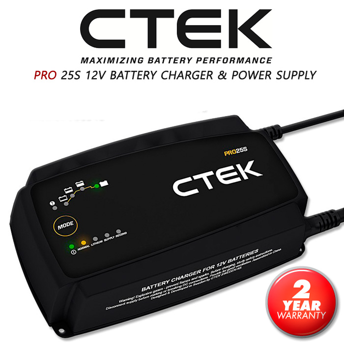 [CTEK] PRO 25S 씨텍 스마트배터리충전기(리튬인산철 완벽 충전) 자동차 오토바이 캠핑카 정식수입
